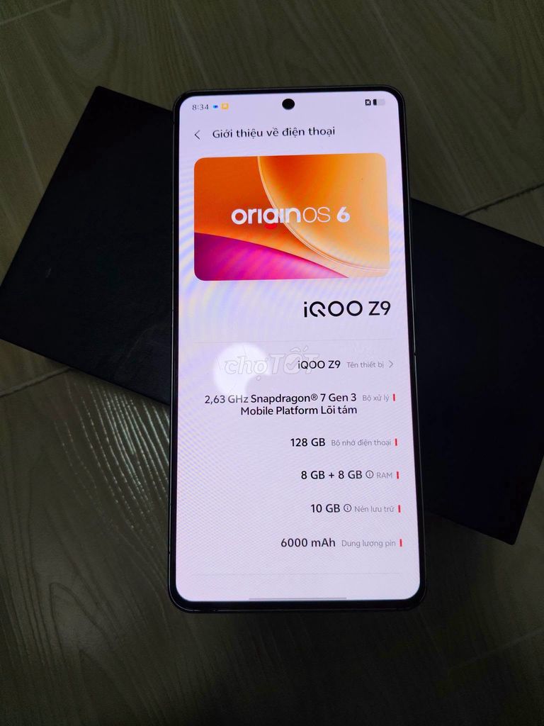iQOO Z9 5G 128GB Trắng 85%. Mua bán Điện thoại tại Quận 5 Tp Hồ Chí Minh được đăng bởi Hội Đồ Điện Tử hình 1
