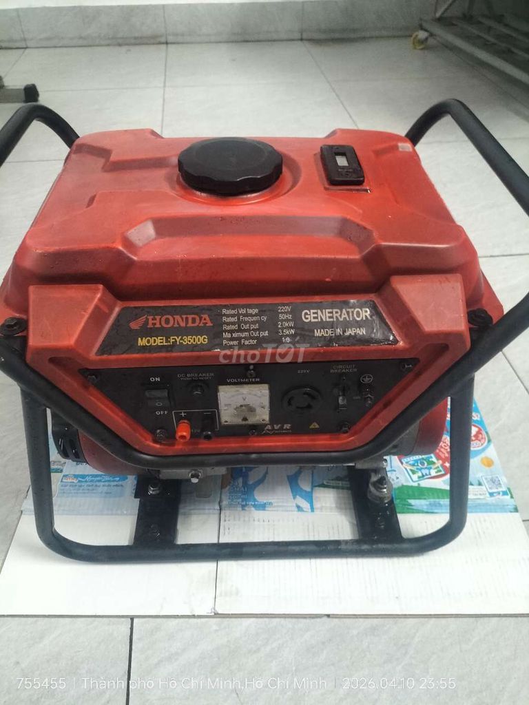 Máy phát điện Honda FY-3500G Đỏ. Mua bán Đồ chuyên dụng, Giống nuôi trồng tại Huyện Hóc Môn Tp Hồ Chí Minh được đăng bởi Nguyễn Hưng  hình 1