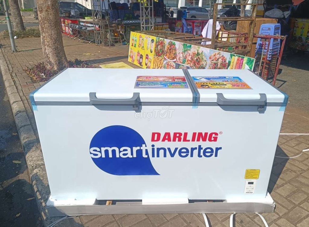 Xả kho tủ đông Darling inverter 700L new 100%