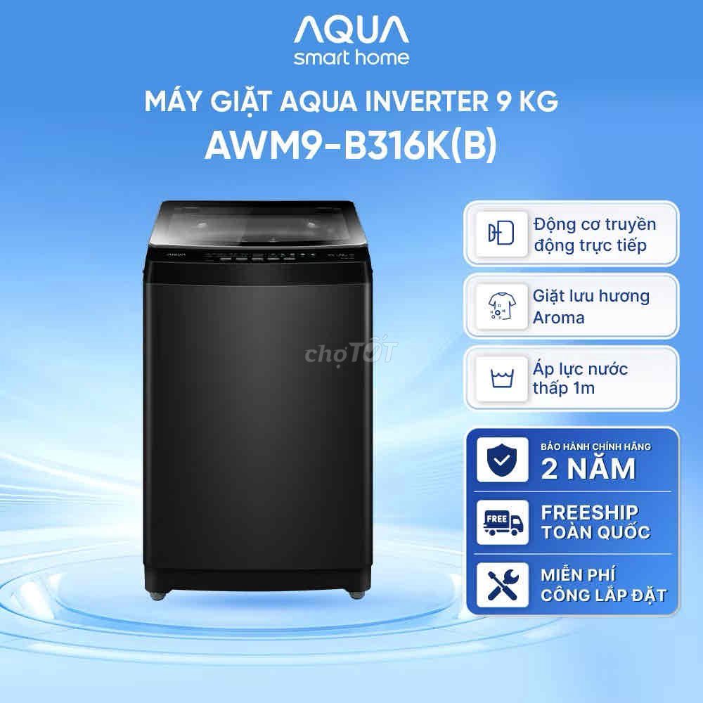 Máy giặt Aqua 9kg Inverter cửa trên Mới 99%. Mua bán Máy giặt tại Thành phố Vũng Tàu Bà Rịa - Vũng Tàu được đăng bởi Nguyễn Duy Khánh hình 1
