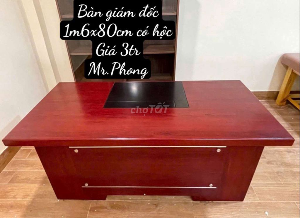 Thanh lý bàn giám đốc giá rẻ tphcm