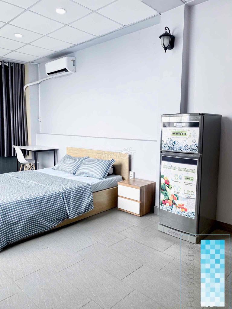 CHO THUÊ PHÒNG RỘNG 35m2 CỬA SỔ SIÊU THOÁNG TẠI Q1 GẦN UEH VIỆN ISP