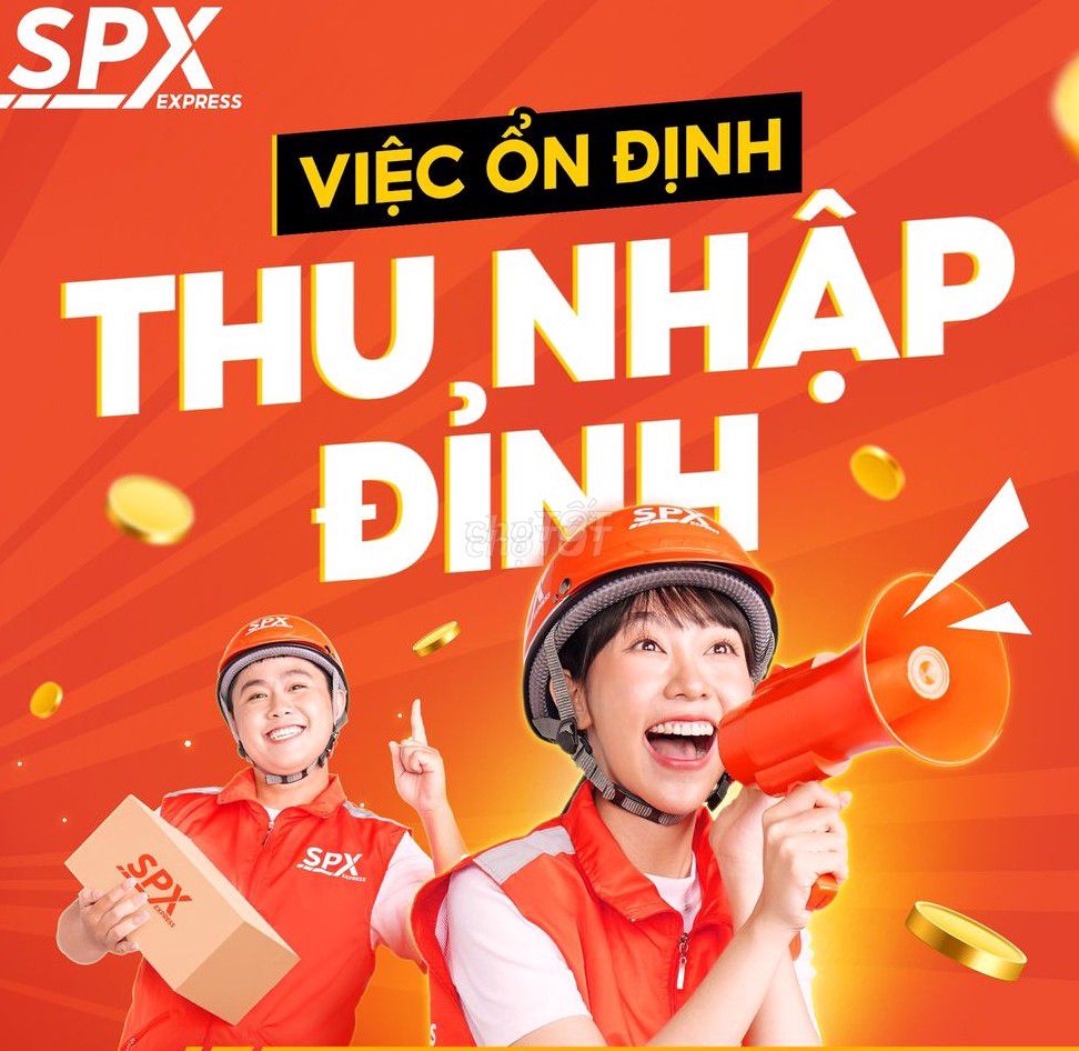 [DAK HA- KONTUM] SPX TUYỂN SHIPPER GIAO HÀNG. Việc làm Tài xế giao hàng xe máy tại Huyện Đắk Hà Kon Tum được đăng bởi Lê Phạm Bảo An hình 1