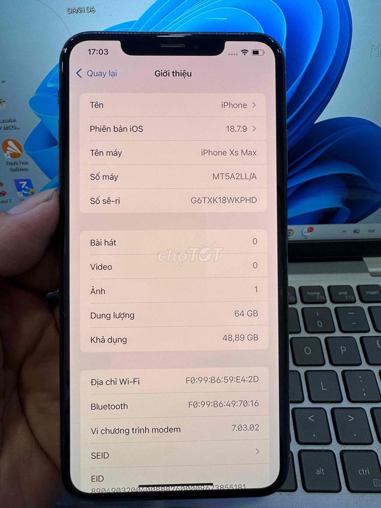 iPhone Xs Max 64GB Vàng Đã sử dụng. Mua bán Điện thoại tại Quận 6 Tp Hồ Chí Minh được đăng bởi QUỐC THIÊN BÁN GÓP 0 ĐỒNG  hình 1
