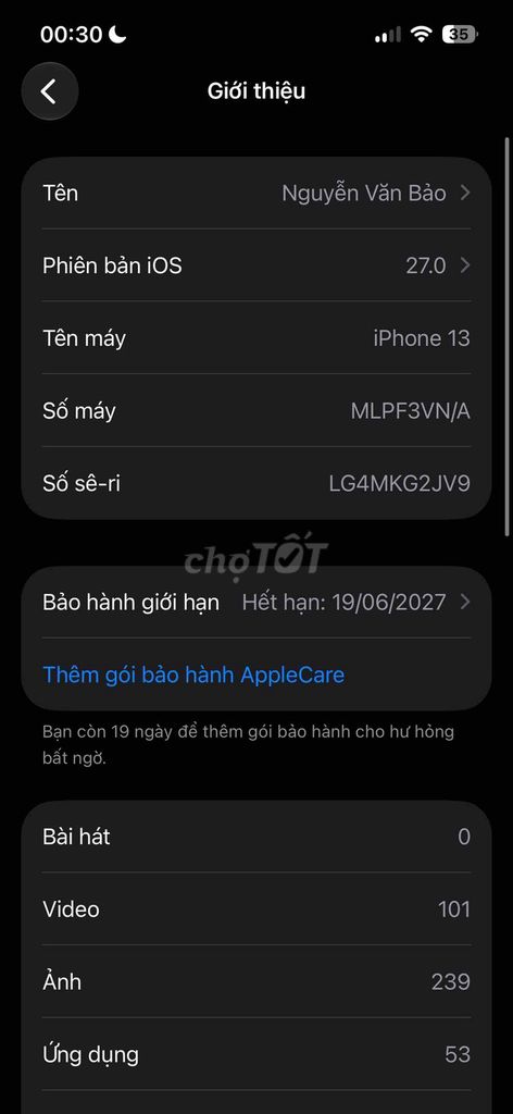 Trade iphone 13 sang iphone 12 pro. Mua bán Điện thoại tại Thành phố Biên Hòa Đồng Nai được đăng bởi Nguyễn Văn Bảo hình 1