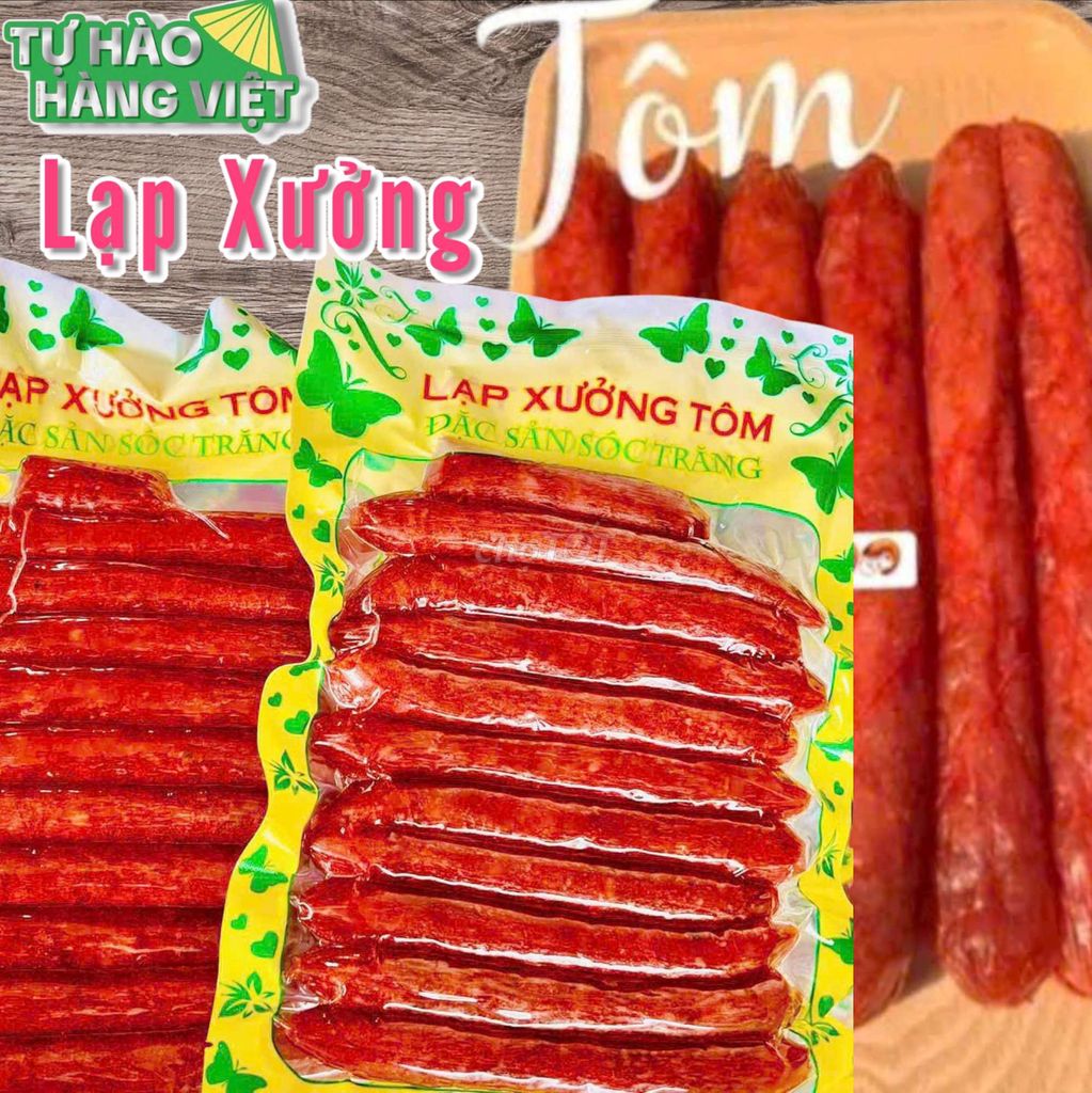 1.Kg / 2.Túi/ Lạp Xưởng Tôm Đặc Sản Sóc Trăng