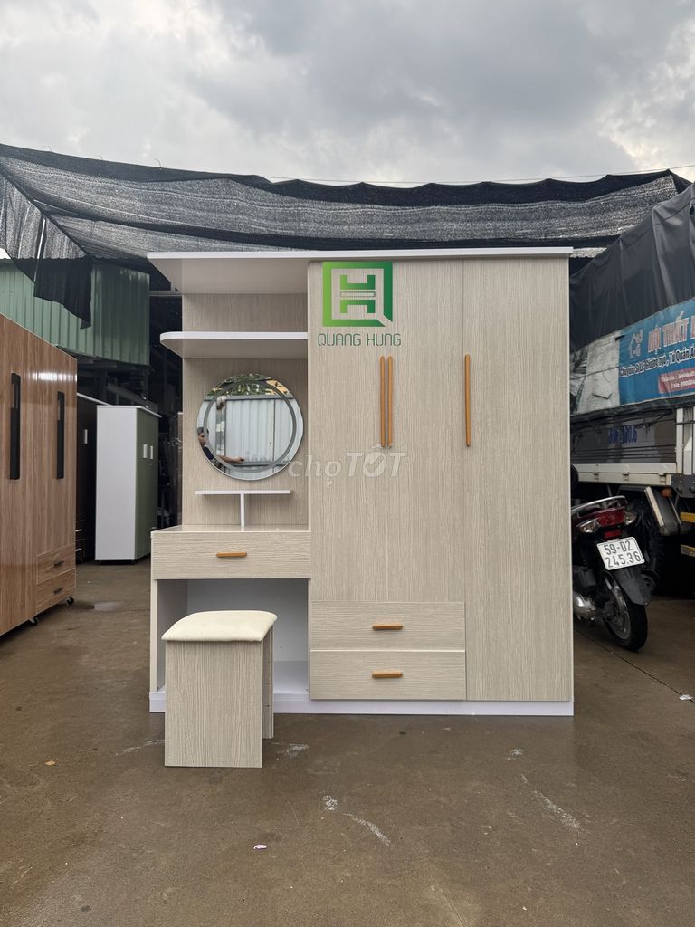 Tủ quần áo nhựa tích hợp bàn trang điểm . Mua bán Tủ, kệ gia đình tại Thành phố Thủ Đức Tp Hồ Chí Minh được đăng bởi Nội Thất Quang Hùng hình 1
