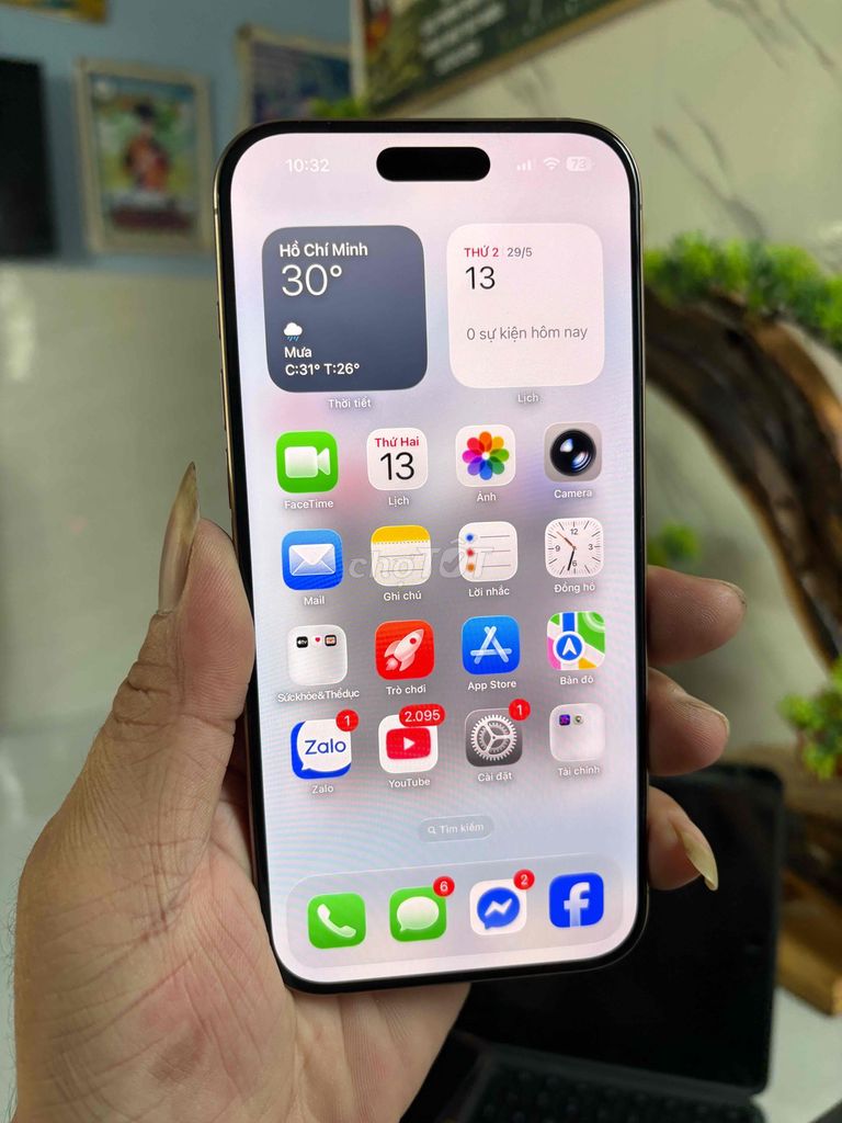 Apple iPhone 16 Pro Max 256GB Vàng Đã thay Oled. Mua bán Điện thoại tại Thành phố Thuận An Bình Dương được đăng bởi  Phan Trung hình 1