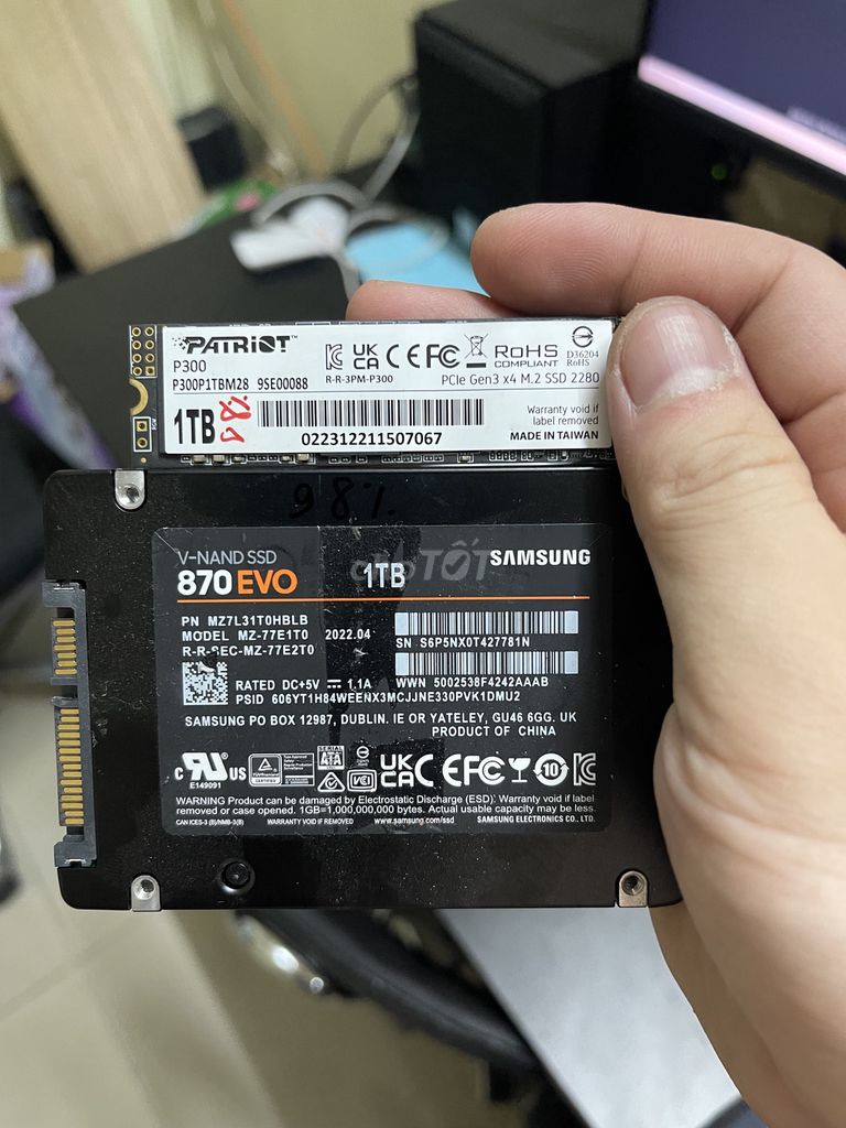 Ổ cứng SSD Micron 1TB SATA 3. Mua bán Linh kiện (RAM, Card...) tại Quận Tân Phú Tp Hồ Chí Minh được đăng bởi Trần Lưu PC hình 1