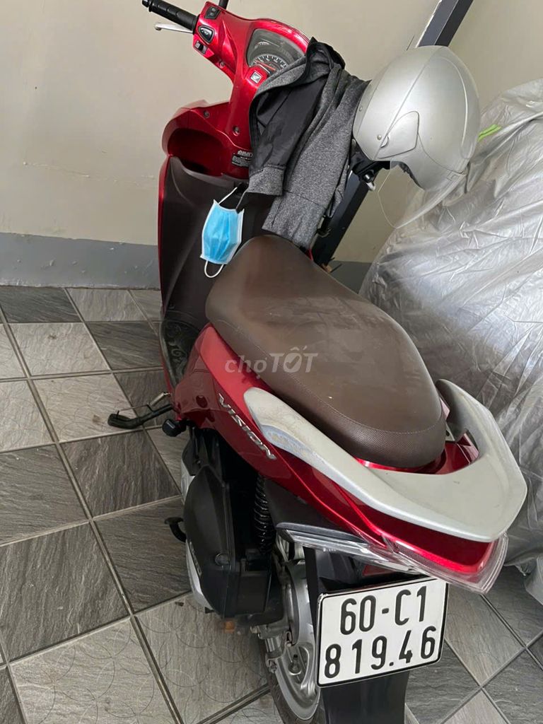 Honda Vision Đỏ 41373 km. Mua bán Xe máy tại Huyện Long Thành Đồng Nai được đăng bởi SON VO THANH hình 2