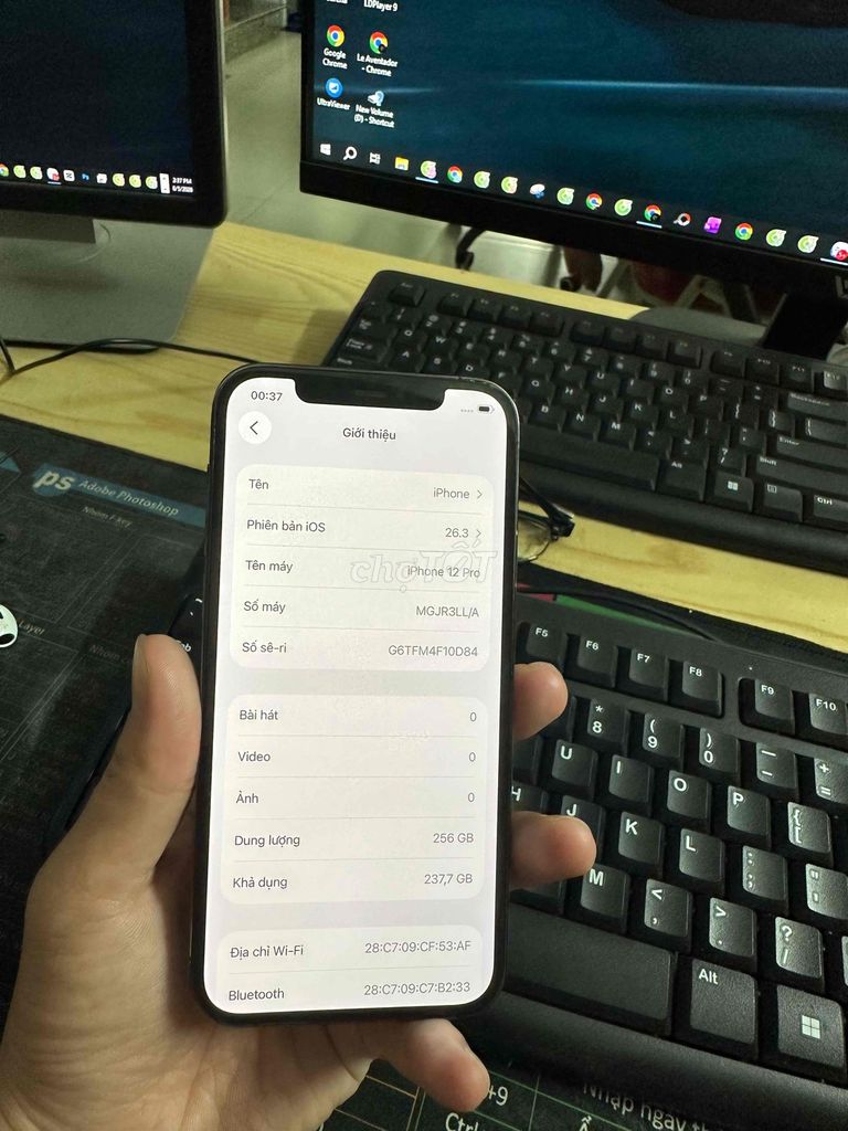 Apple iPhone 12 Pro 256GB Xám. Mua bán Điện thoại tại Quận Ngũ Hành Sơn Đà Nẵng được đăng bởi Tài Ngô hình 1