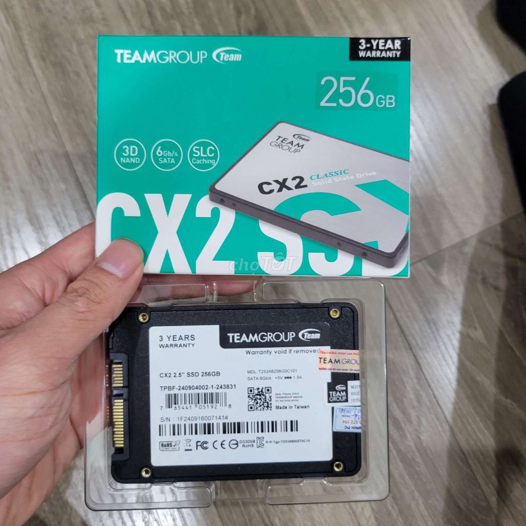 SSD 256GB New100% Chính Hãng BH36Th Sẵn Win