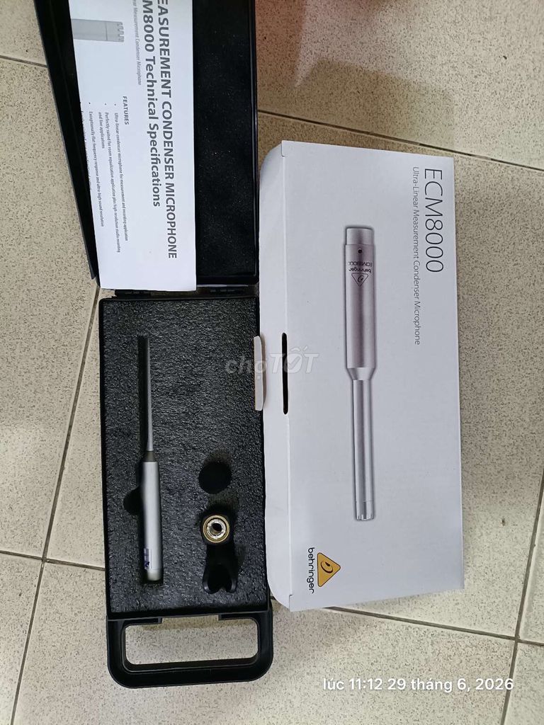 Microphone Behringer ECM8000 Bạc Mới 100%. Mua bán Tivi, Âm thanh tại Quận 8 Tp Hồ Chí Minh được đăng bởi Đỗ minh vương hình 1