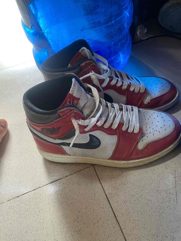Giày thể thao Nike Jordan 1 Unisex Đỏ. Mua bán Giày dép tại Huyện Gia Lâm Hà Nội được đăng bởi Lon Con hình 1