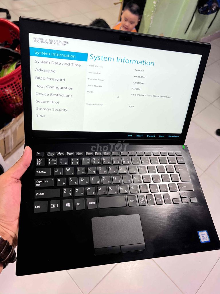 Laptop Vaio Japan i5th8/8/256 ssd 13.3 FHD ips zin