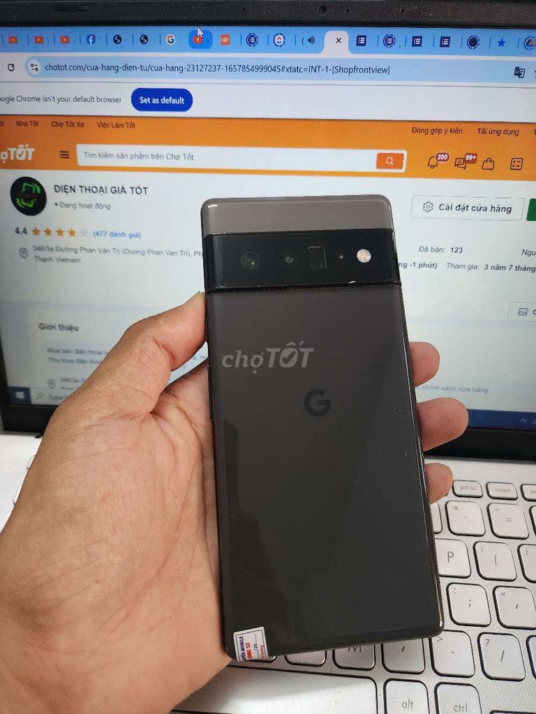 GOOGLE PIXEL 6 PRO 12GB.128GB PIN 5000 FULL CN. Mua bán Điện thoại tại Quận Bình Thạnh Tp Hồ Chí Minh được đăng bởi Dân Mobile hình 1