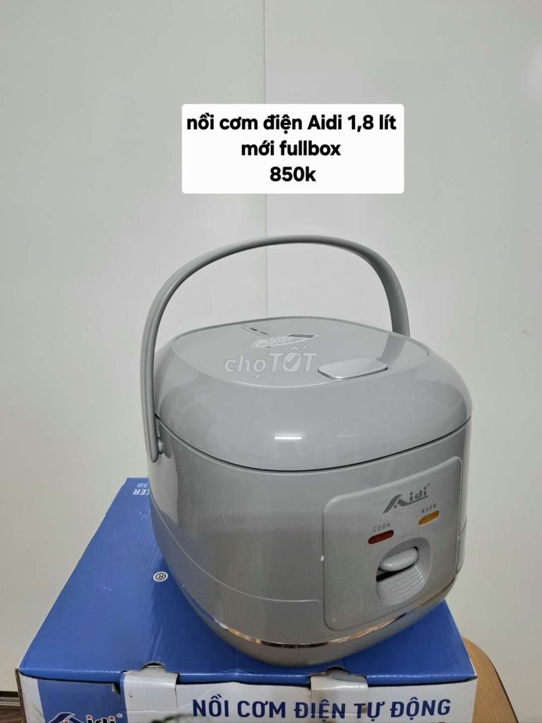 Nồi cơm điện Aidi 1.8 lít Xám. Mua bán Bếp, lò, đồ điện nhà bếp tại Quận Đống Đa Hà Nội được đăng bởi abcxyz hình 1