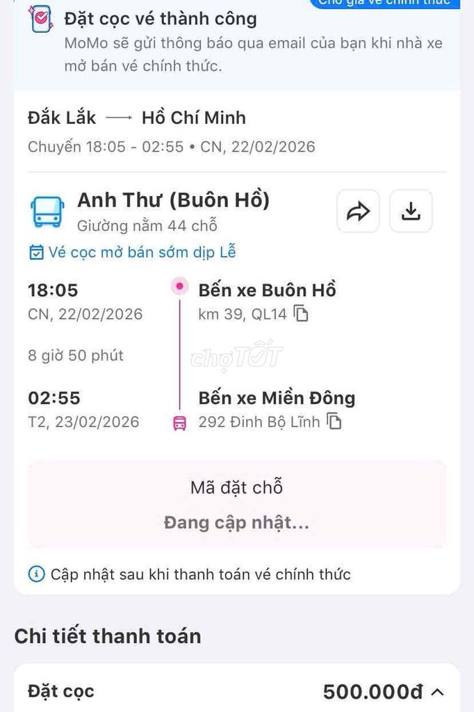 Pass Vé xe khách Sài Gòn - Buôn Mê Thuột. Du lịch tại Thành phố Thủ Đức Tp Hồ Chí Minh được đăng bởi Thu Hồng hình 1