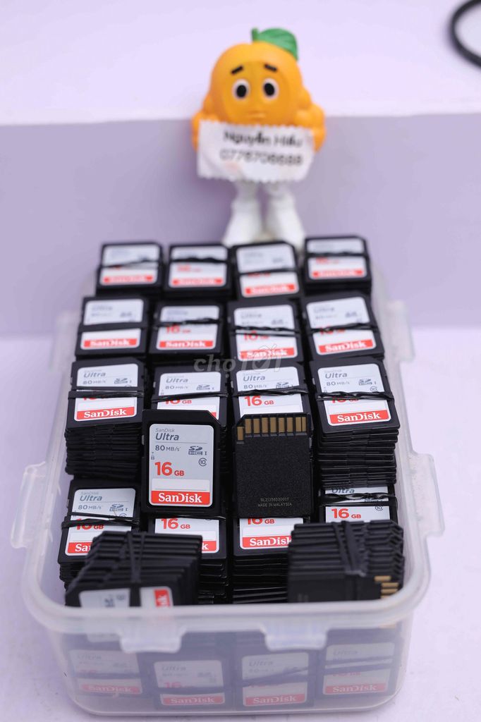 Thẻ nhớ SanDisk 16GB tốc  80MB/s bán 10 cái 1 lần. Mua bán Phụ kiện (Màn hình, Chuột...) tại Thành phố Thủ Đức Tp Hồ Chí Minh được đăng bởi hiếu nguyễn hình 1