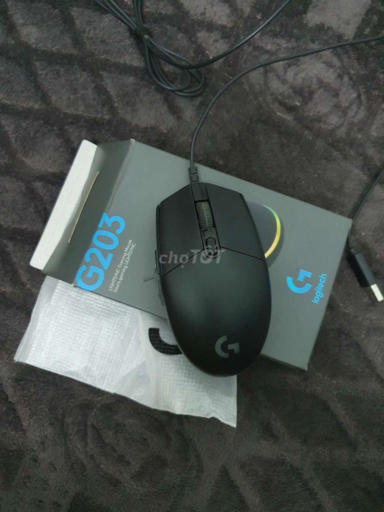 Chuột gaming Logitech G203 Đen Như mới. Mua bán Phụ kiện (Màn hình, Chuột...) tại Thị xã Bến Cát Bình Dương được đăng bởi Nguyễn Phạm Minh Phương hình 1