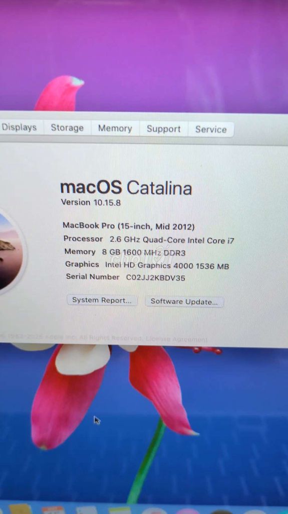 Apple MacBook Pro 15-inch 2012. Mua bán Laptop tại Quận Gò Vấp Tp Hồ Chí Minh được đăng bởi THLE hình 1