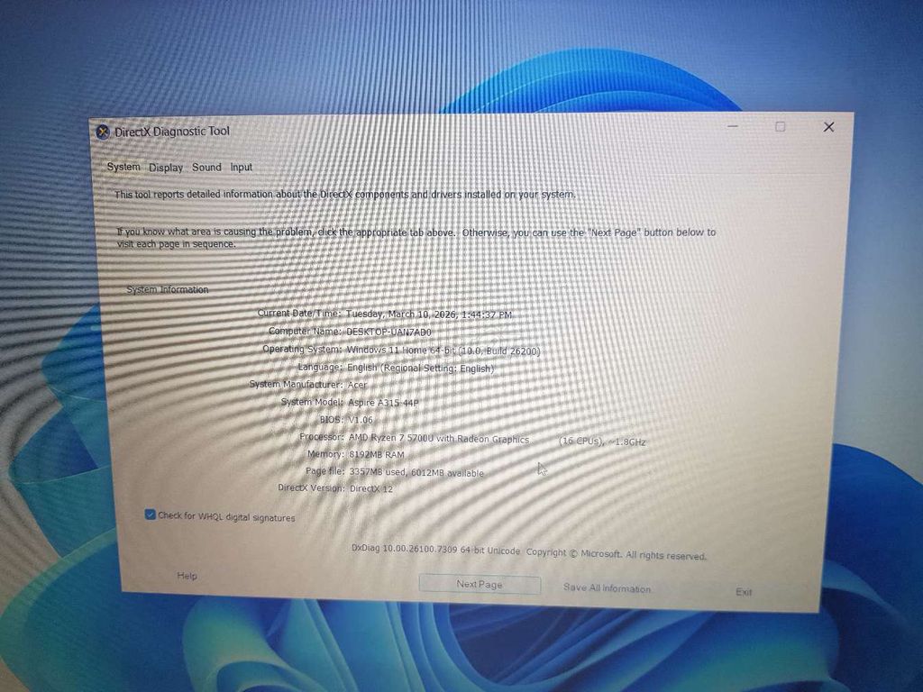 Acer Aspire A315-44P Ryzen 7 8GB 256g. Mua bán Laptop tại Quận Tân Phú Tp Hồ Chí Minh được đăng bởi Lơi hình 1
