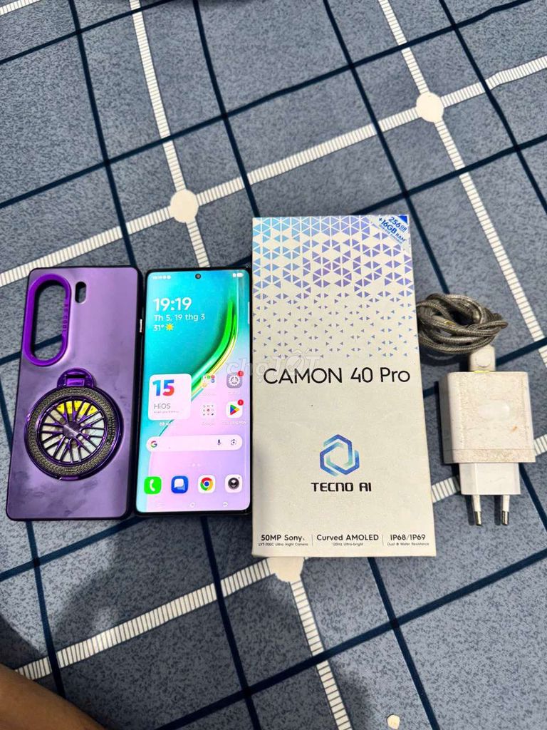 Tecno Camon 40 Pro 256GB Xanh ngọc. Mua bán Điện thoại tại Quận Ninh Kiều Cần Thơ được đăng bởi Phan Tâm Như  hình 1