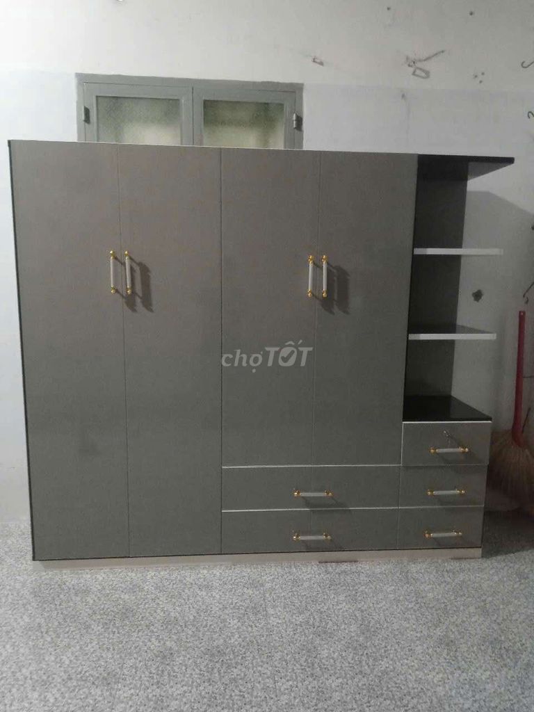 Tủ nhựa Đài Loan 4 cánh 1 kệ xám iwon. Mua bán Tủ, kệ gia đình tại Thành phố Thủ Dầu Một Bình Dương được đăng bởi Mỹ hạnh hình 1