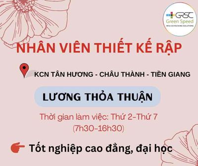 Tuyển Nhân Viên Thiết Kế Rập 2023, Tìm Việc Làm Thiết Kế Rập