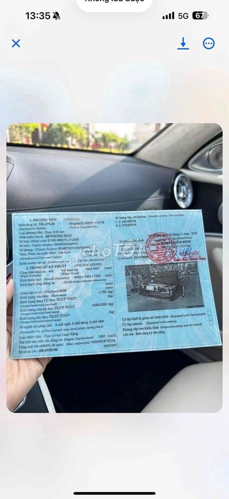 Bán E300 Sản Xuất 2021 đi 38.000 km bao test hãng. Mua bán Ô tô tại Quận Bình Thạnh Tp Hồ Chí Minh được đăng bởi Quốc Duy hình 10