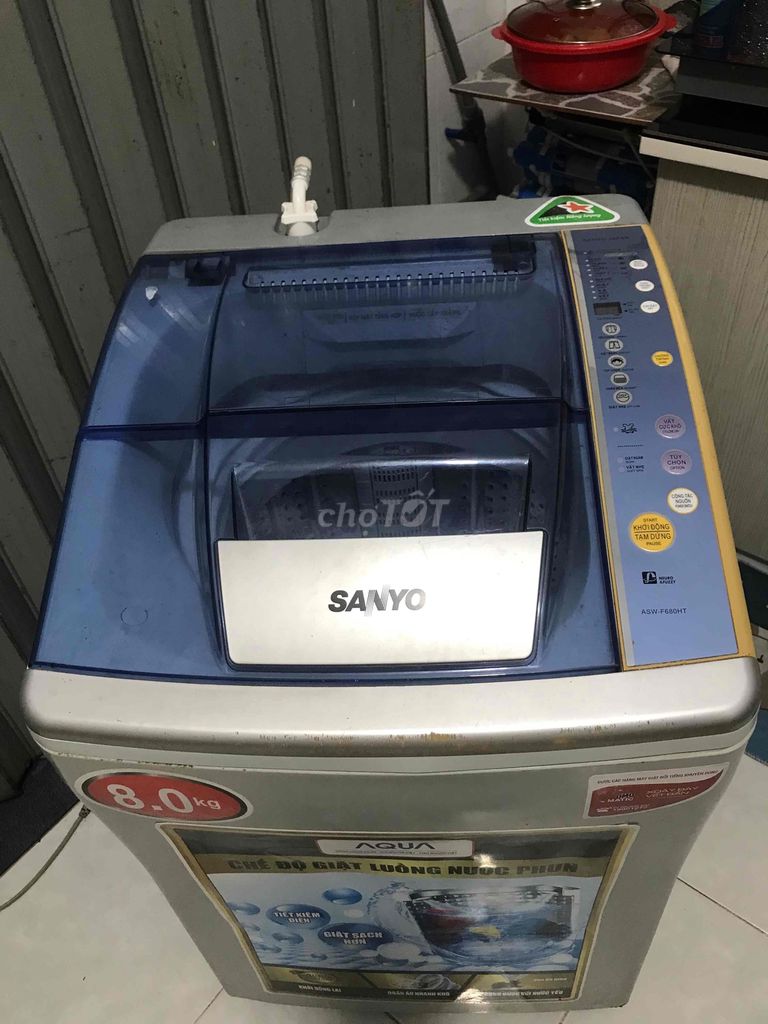 Máy giặt SANZO cửa trên 8.0kg. Zin chưa sữa chữa