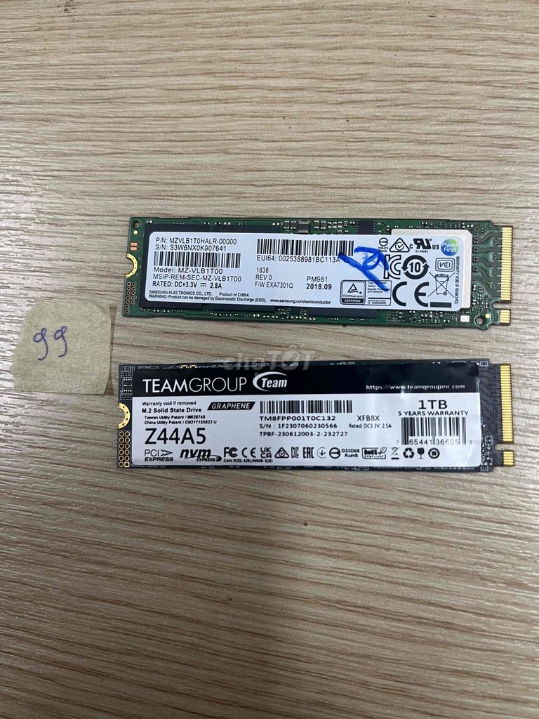 2 ổ nvme 1TB sk 99%. Mua bán Linh kiện (RAM, Card...) tại Quận 7 Tp Hồ Chí Minh được đăng bởi Minh hình 1