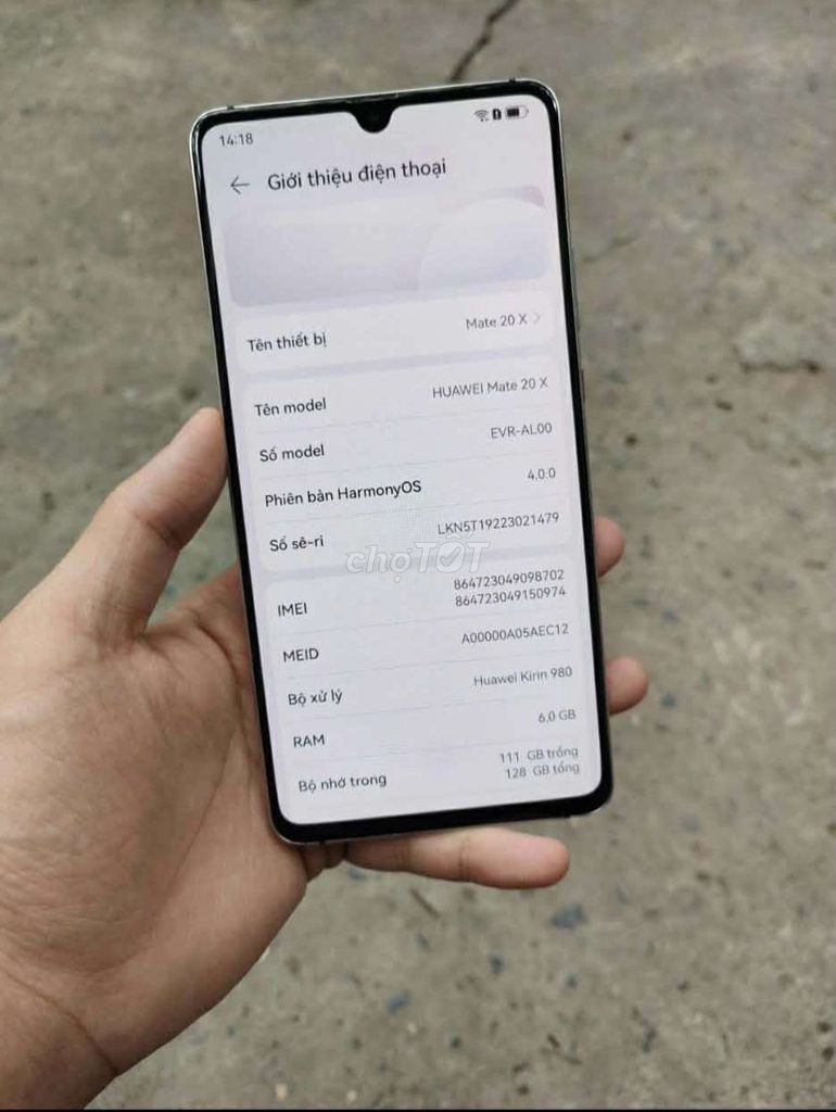 Huawei Mate 20 X 128GB 99%. Mua bán Điện thoại tại Huyện Tân Trụ Long An được đăng bởi  Minh Vũ hình 1