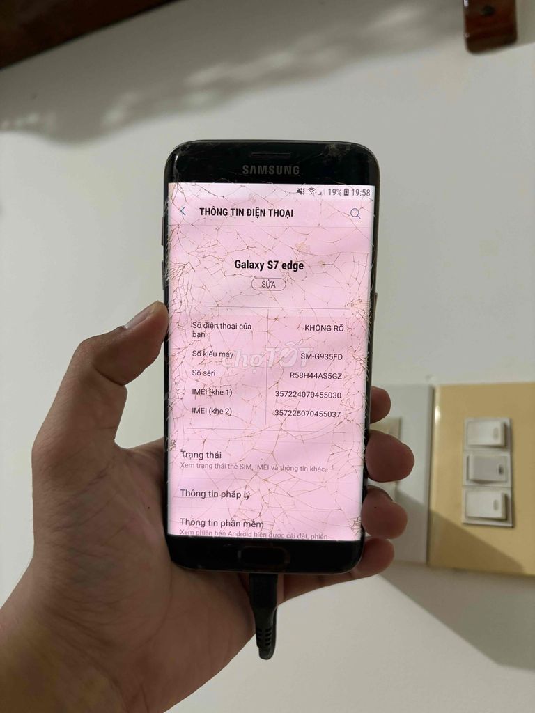 Samsung S7 Edge Đen. Mua bán Điện thoại tại Thành phố Phan Thiết Bình Thuận được đăng bởi Viên Viên hình 1