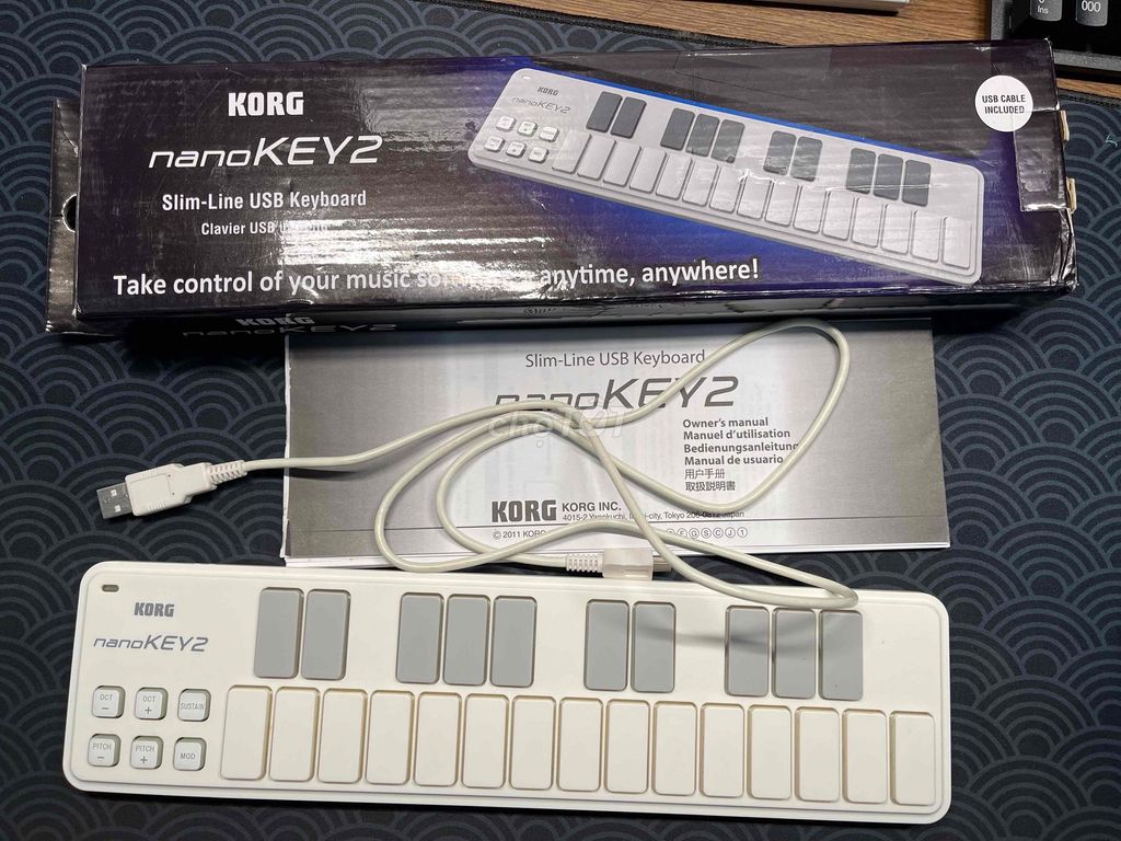 MIDI Controller Korg nanoKEY2 Trắng USB 25 phím. Mua bán Nhạc cụ tại Quận 6 Tp Hồ Chí Minh được đăng bởi Khai Ani Vo hình 1
