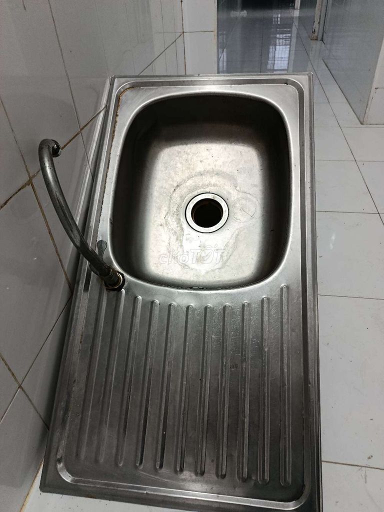 Bồn rửa chén Inox Bạc đã qua sử dụng. Mua bán Thiết bị vệ sinh, nhà tắm tại Quận Bình Thuỷ Cần Thơ được đăng bởi Tuan Linh hình 1