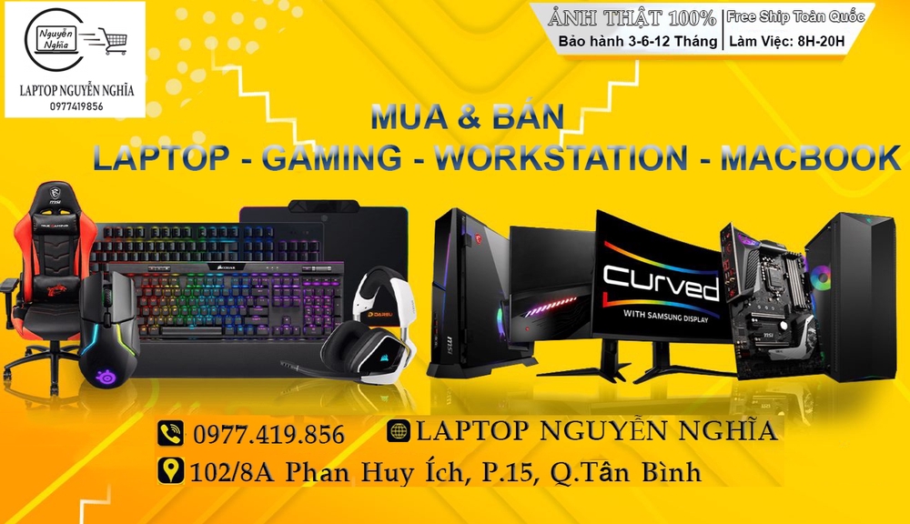 LAPTOP NGUYỄN NGHĨA tại Quận Tân Bình, Tp Hồ Chí Minh hình 1