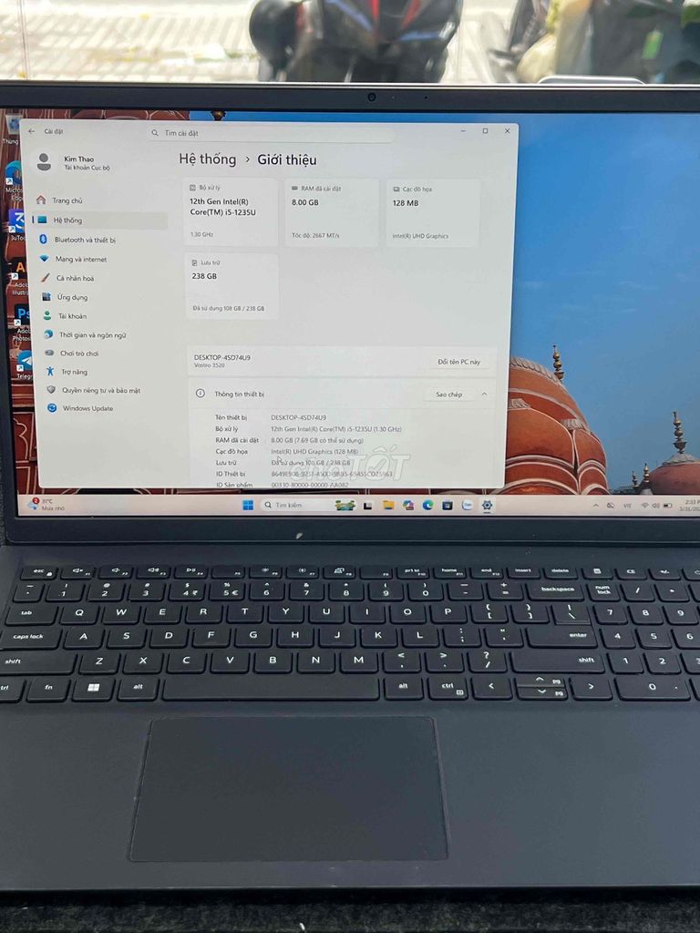 Dell Vostr***5U 8GB/256GB. Mua bán Laptop tại Quận 11 Tp Hồ Chí Minh được đăng bởi Phú Quý hình 1