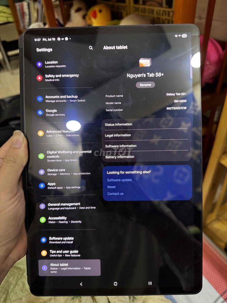 Samsung Galaxy Tab S8+ Đen. Mua bán Máy tính bảng tại Quận 7 Tp Hồ Chí Minh được đăng bởi Delta hình 1