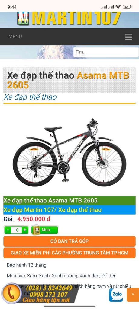 Xe đạp thể thao Asama MTB 2605. Mua bán Xe đạp tại Huyện Cẩm Mỹ Đồng Nai được đăng bởi Dinh Phuong hình 3
