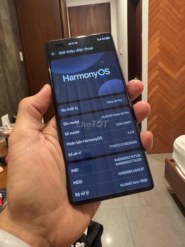 Huawei Mate 40 Pro máy zin cực đẹp. Mua bán Điện thoại tại Thành phố Bến Tre Bến Tre được đăng bởi Lavie Nguyễn  hình 1