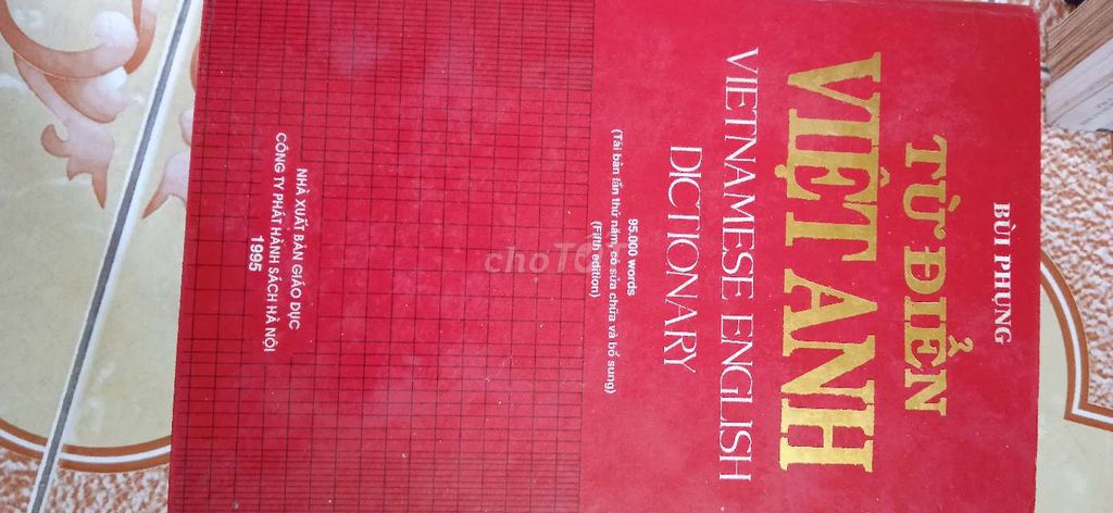 Từ điển Việt-Anh của tác giả Bùi Phụng 95000 từ. Mua bán Sách tại Quận Ba Đình Hà Nội được đăng bởi Nguyễn Thị Lan Phương hình 1