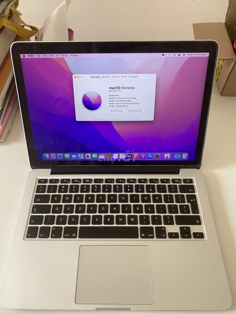 Apple MacBook Pro 13 i5 13.3 inch 8GB/128GB 2015. Mua bán Laptop tại Quận Hoàng Mai Hà Nội được đăng bởi An hình 1