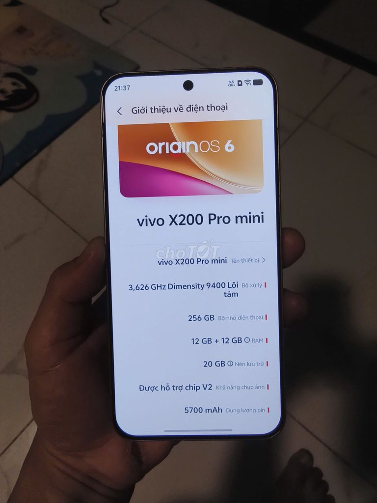 Vivo X200 Pro mini 12/256. Mua bán Điện thoại tại Quận Tân Bình Tp Hồ Chí Minh được đăng bởi Ngọc Tôn hình 1