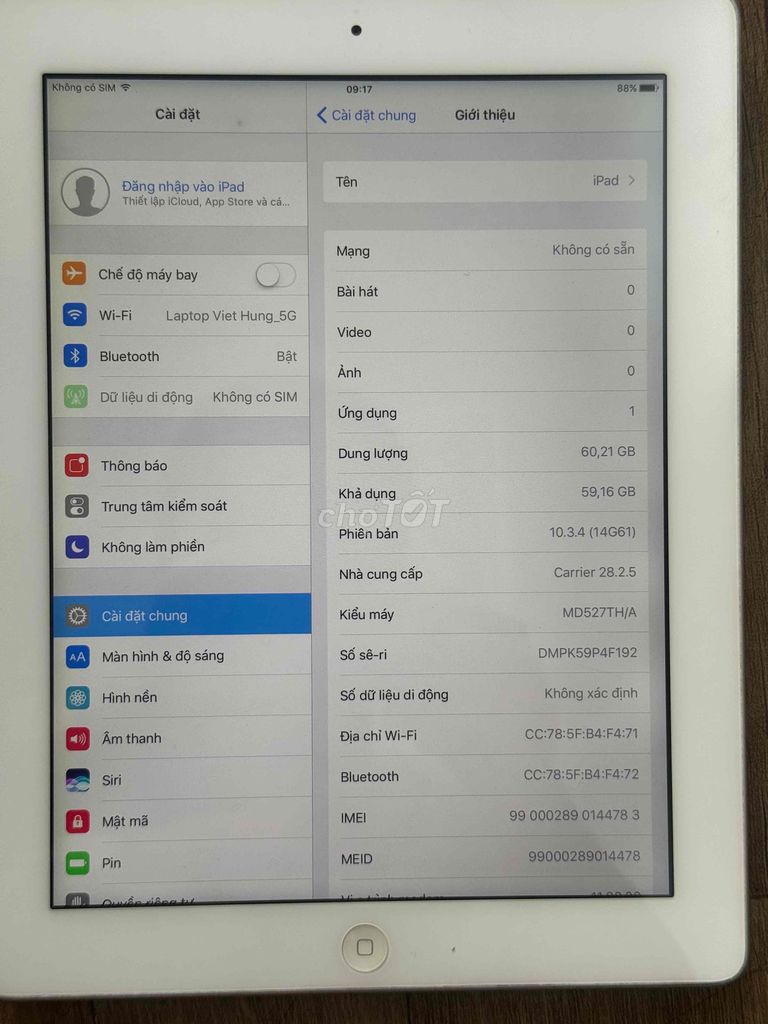 Apple iPad 4 4G 64GB Bạc. Mua bán Máy tính bảng tại Quận 3 Tp Hồ Chí Minh được đăng bởi Lê Phú An hình 1