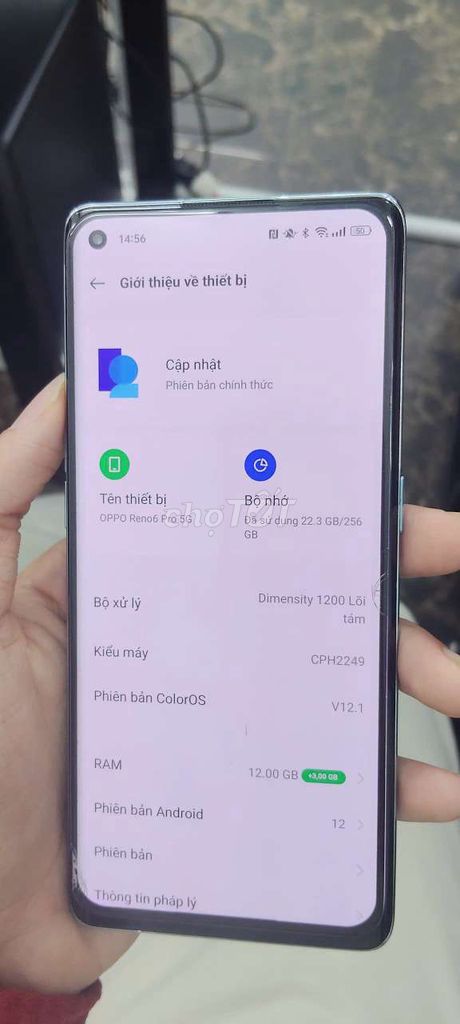 Oppo Reno 6 Pro 5G 256GB. Mua bán Điện thoại tại Quận Gò Vấp Tp Hồ Chí Minh được đăng bởi Hoàng Hí Hửng hình 1