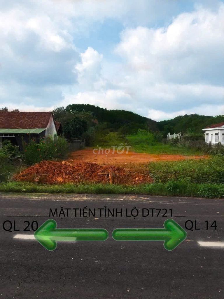 Chính chủ bán đất MT721, Đạ Huoai, 1.453m²,100m² TC – 995 triệu