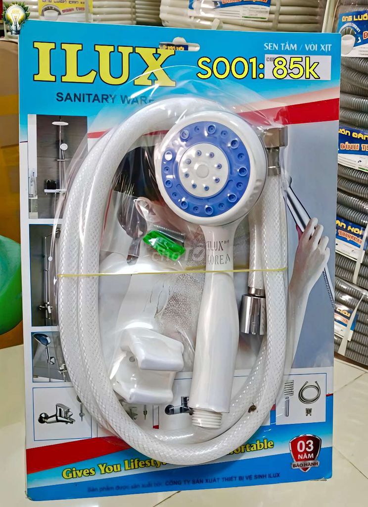 Bộ sen tắm ILUX S001 Trắng. Mua bán Thiết bị vệ sinh, nhà tắm tại Thành phố Rạch Giá Kiên Giang được đăng bởi Nhã Đan hình 1