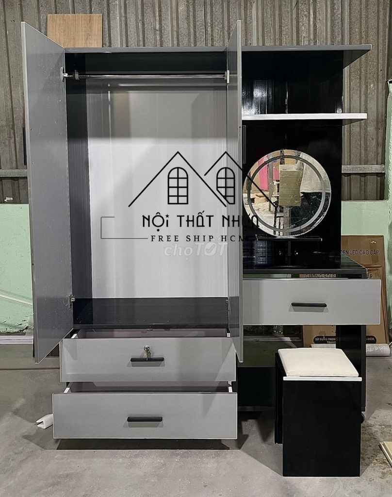 Tủ quần áo Nhựa Xám Mới Tủ quần áo+Tủ quần áo+. Mua bán Tủ, kệ gia đình tại Quận Tân Bình Tp Hồ Chí Minh được đăng bởi Nội thất giá xưởng hình 1