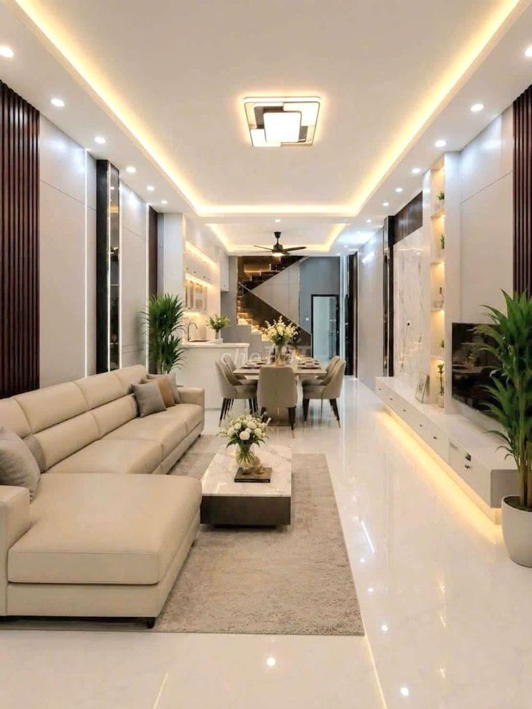BÁN NHÀ MỚI  2 TẦNG PHÚ THUẬN, QUẬN 7, FULL NỘI THẤT, 3PN, 5.95 TỶ